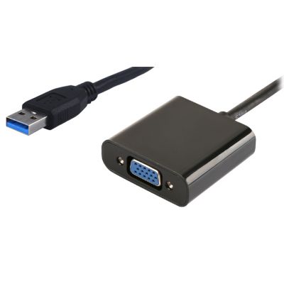 POWERTECH αντάπτορας USB 3.0 σε VGA PTH-021, Full HD, μαύρο - POWERTECH 78100