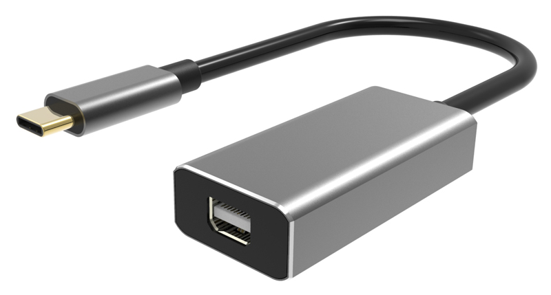 POWERTECH αντάπτορας USB-C σε Mini DisplayPort PTH-058, 4K/60Hz, γκρι - POWERTECH 87489