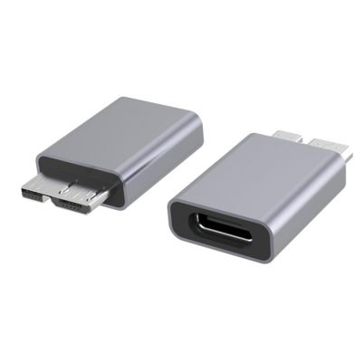 POWERTECH αντάπτορας USB 3.0 Micro B σε USB-C PTH-067, 5Gbps, γκρι - POWERTECH 96772