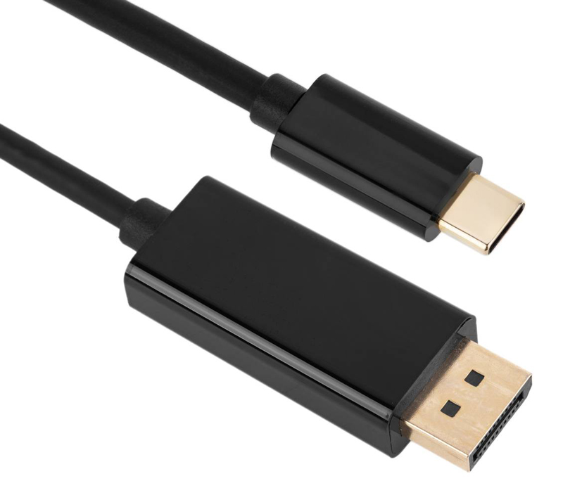 POWERTECH καλώδιο USB-C σε DisplayPort PTH-071, 4K/60Hz, 2m, μαύρο - POWERTECH 101131