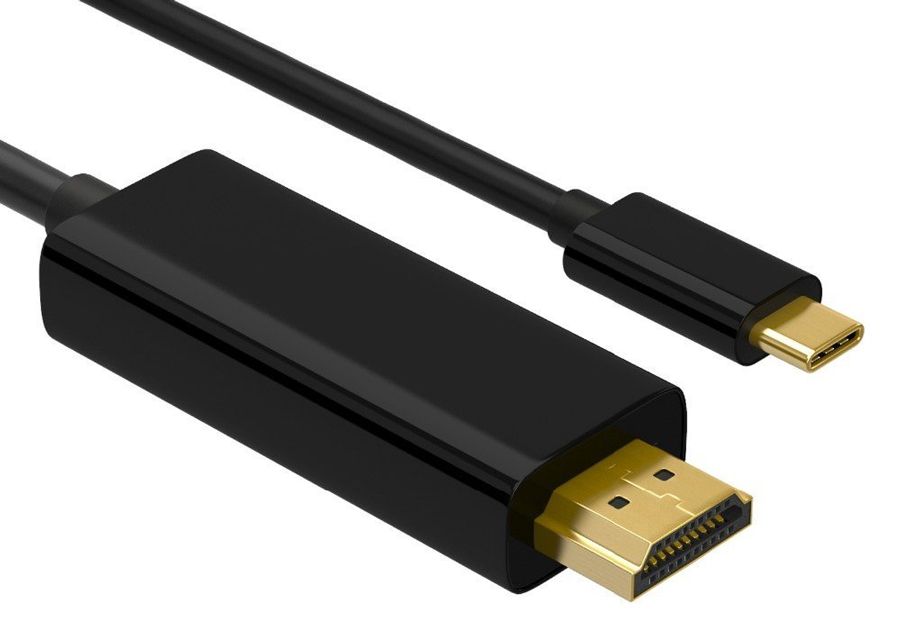 POWERTECH καλώδιο USB-C σε HDMI PTH-072, 4K/60Hz, 1m, μαύρο - POWERTECH 102949