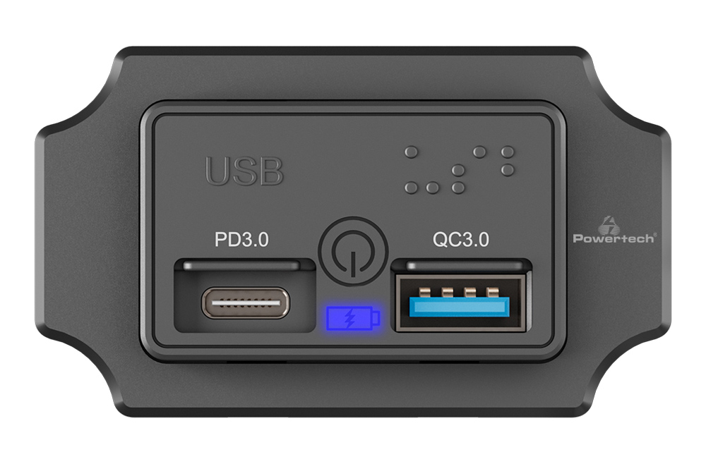 POWERTECH πρίζα USB για σκάφη & οχήματα PTL-009, USB & USB-C, 36W - POWERTECH 113200