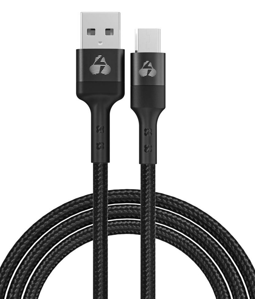 POWERTECH καλώδιο USB σε Micro USB PTR-0125, 12W 2.4A, copper, 1m, μαύρο - POWERTECH 107467
