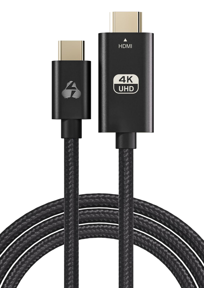 POWERTECH καλώδιο USB-C σε HDMI PTR-0137, 4K/60Hz, 10.2Gbit/s, 1m, μαύρο - POWERTECH 107479