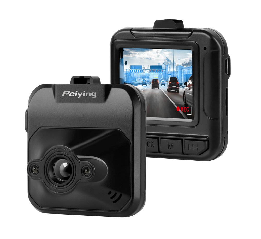 PEIYING κάμερα αυτοκινήτου Basic D110 για παρμπρίζ, 2" οθόνη, 720p HD - PEIYING 110391