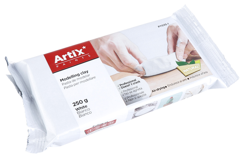 ARTIX PAINTS φυσικός πηλός PY035-1, χωρίς γλουτένη, 250γρ, λευκός - ARTIX PAINTS 89682