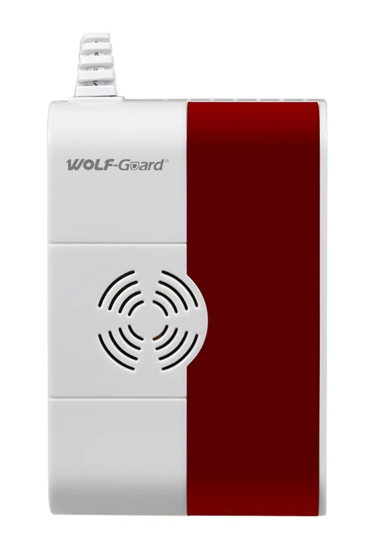 WOLF GUARD ενσύρματος ανιχνευτής διαρροής αερίου QG-02, 110x70x36mm - WOLF GUARD 104430