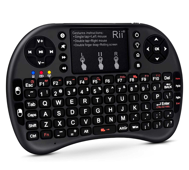 RIITEK ασύρματο πληκτρολόγιο Mini i8+ με touchpad, backlit, 2.4GHz - RIITEK 59121