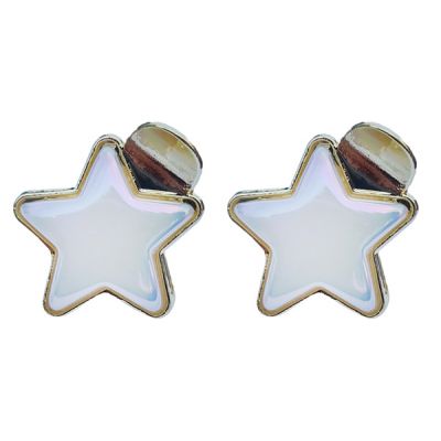 ROXXANI κλιπ μαλλιών RXN-0008 με οπάλ πέτρα σε σχήμα αστέρι, χρυσό, 2τμχ - ROXXANI 104136