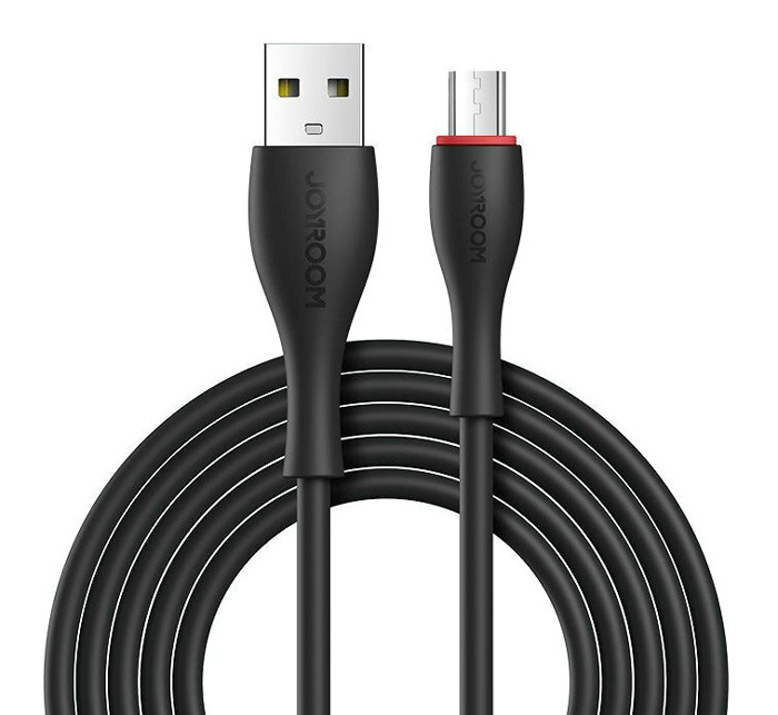 JOYROOM καλώδιο USB σε Micro USB S-1030M8, 2.4A, 1m, μαύρο - JOYROOM 105158