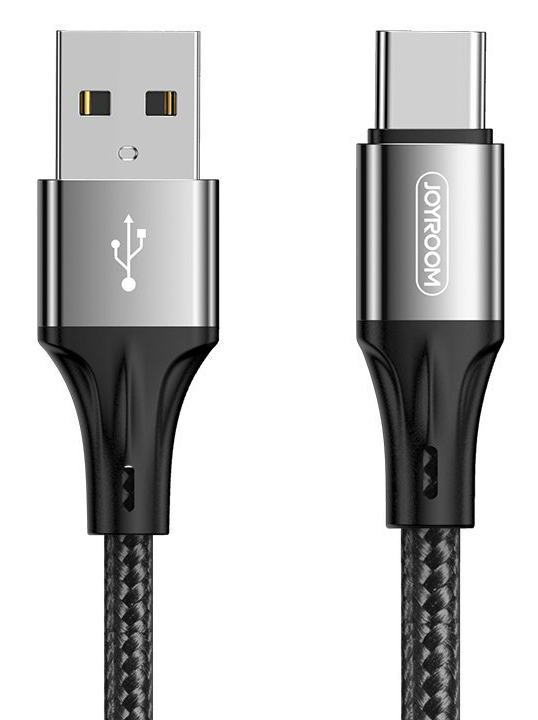 JOYROOM καλώδιο USB σε USB-C S-1030N1C, 3A, 1m, μαύρο - JOYROOM 48803