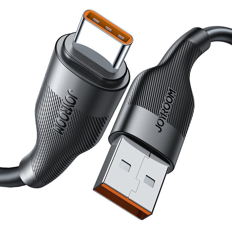 JOYROOM καλώδιο USB σε USB-C S-1060M12C, 6A, 1m, μαύρο - JOYROOM 48799