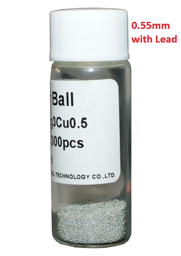 Solder Balls 0.55mm, with Lead, 25k - UNBRANDED 7019