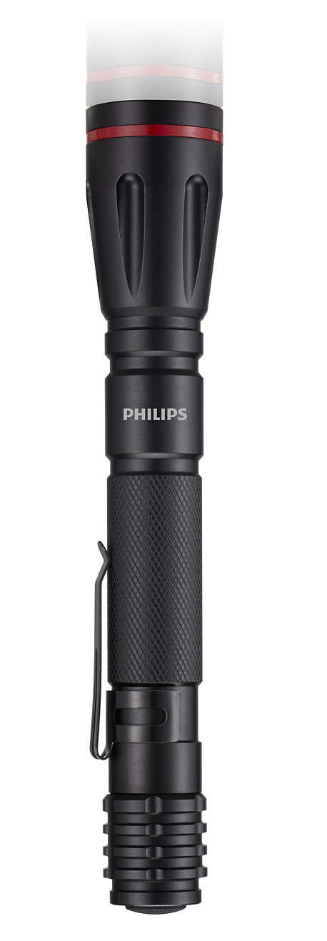 PHILIPS φορητός φακός LED SFL1001P-10, 1000 series, 160lm, μαύρος - PHILIPS 79867