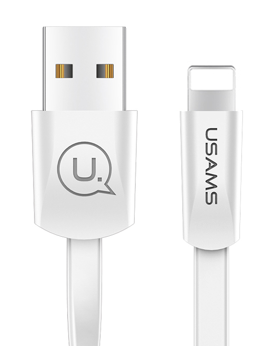 USAMS καλώδιο USB σε Lightning US-SJ199, 10W, 1.2m, λευκό - USAMS 77534