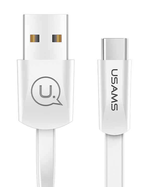 USAMS Καλώδιο USB σε USB-C US-SJ200, 10W, 1.2m, λευκό - USAMS 77529