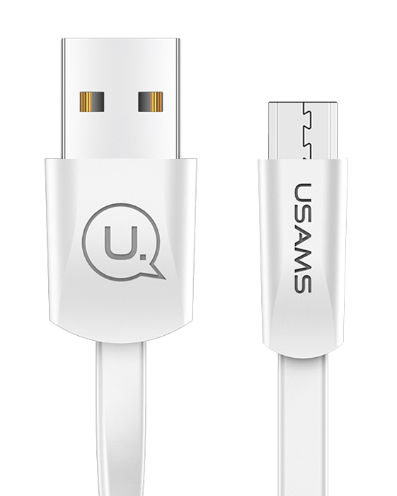 USAMS καλώδιο USB σε Micro USB US-SJ201, 10W, 1.2m, λευκό - USAMS 77524