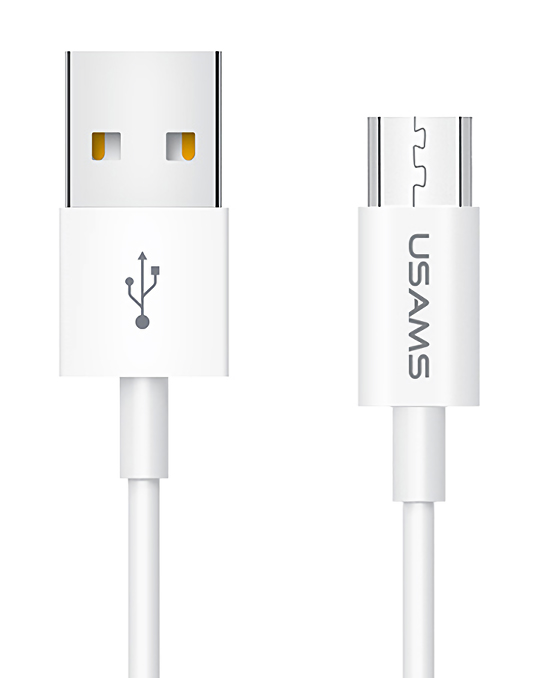 USAMS καλώδιο Micro USB σε USB US-SJ284, 10W, 1m, λευκό - USAMS 99419
