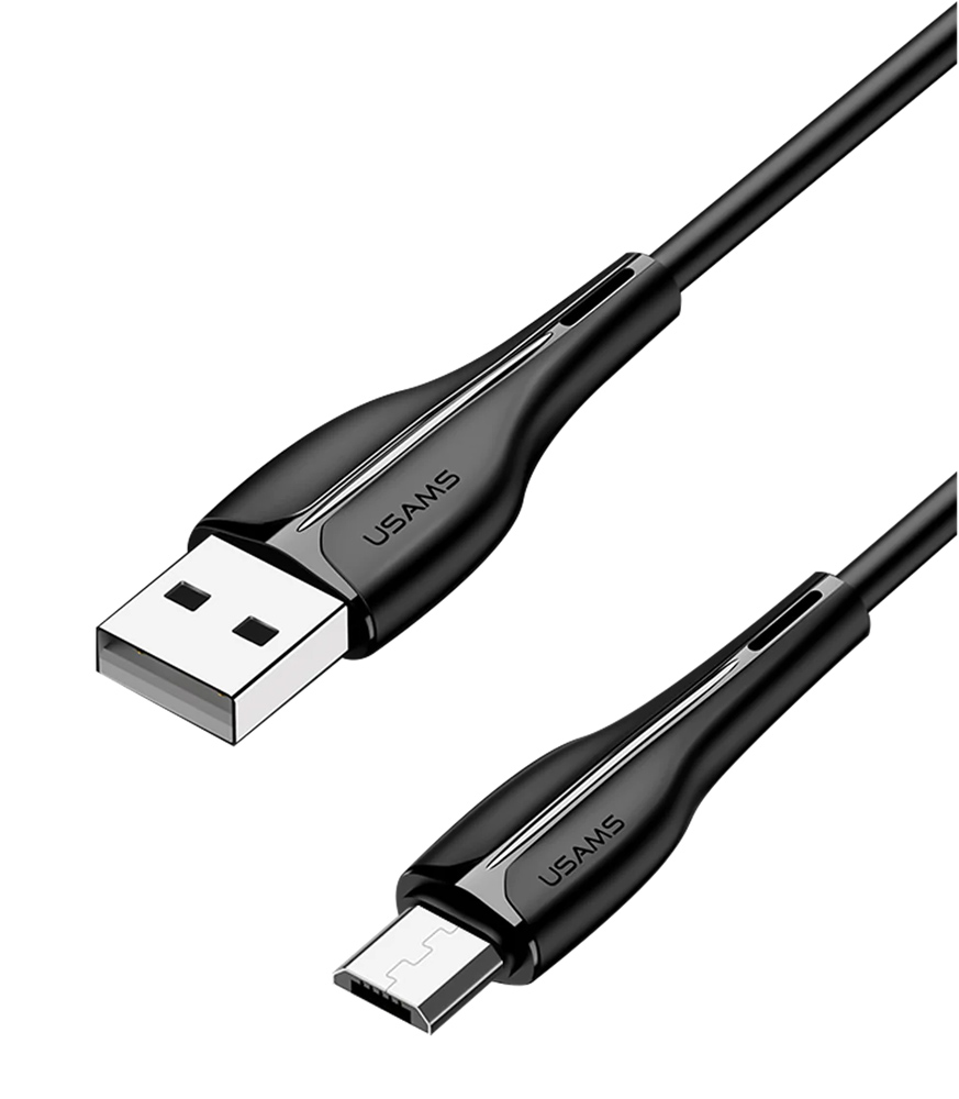 USAMS καλώδιο Micro USB σε USB US-SJ373, 10W, 1m, μαύρο - USAMS 108009
