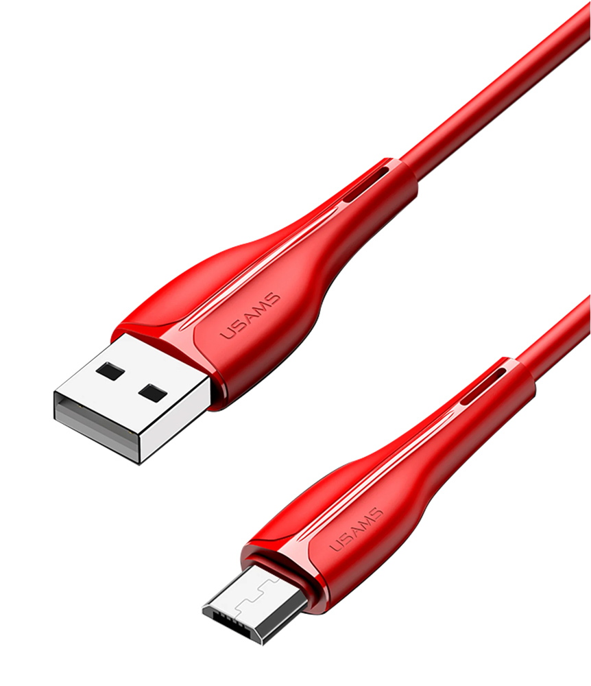 USAMS καλώδιο Micro USB σε USB US-SJ373, 10W, 1m, κόκκινο - USAMS 108011