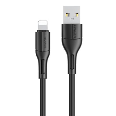 USAMS καλώδιο USB σε Lightning US-SJ500, 10W, 1m, μαύρο - USAMS 92363