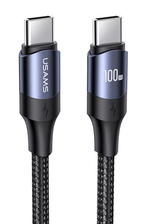 USAMS καλώδιο USB-C US-SJ524, 100W/5A, PD, 1.2m, μαύρο - USAMS 104651