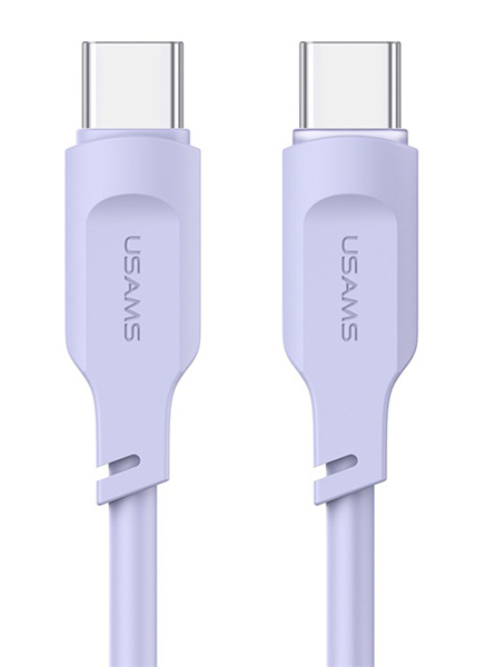 USAMS καλώδιο USB-C σε USB-C US-SJ567, 100W PD, 1.2m, μωβ - USAMS 111731