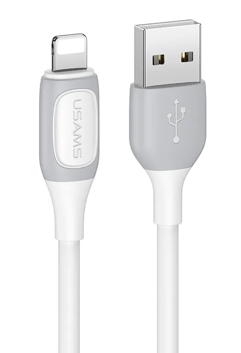USAMS καλώδιο Lightning σε USB US-SJ595, 12W, 1m, λευκό - USAMS 107998