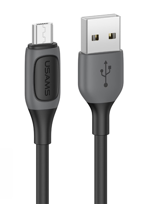 USAMS καλώδιο Micro USB σε USB US-SJ597, 10W, 1m, μαύρο - USAMS 108001
