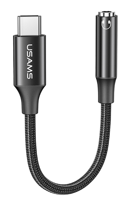 USAMS αντάπτορας USB-C σε 3.5mm US-SJ599, μαύρος - USAMS 111701