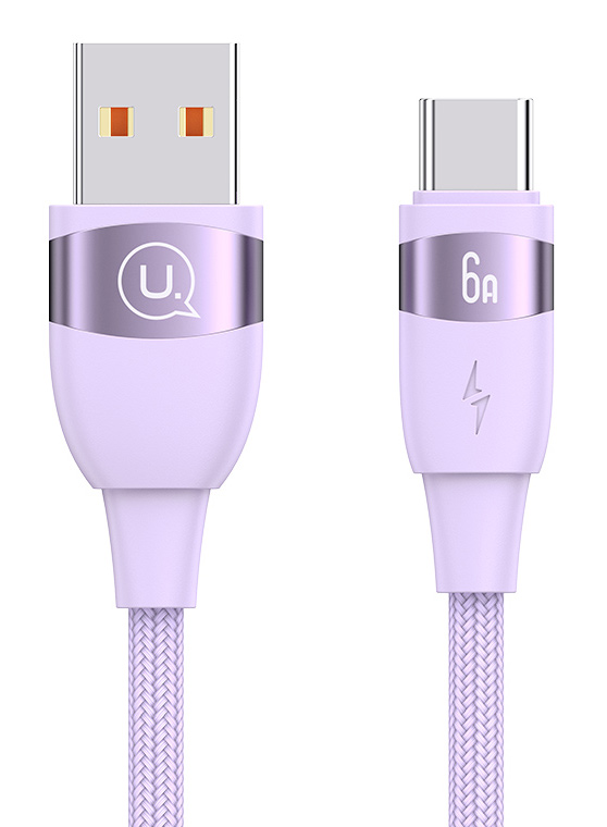 USAMS καλώδιο USB-C σε USB US-SJ630, 66W, 480Mbps, 1.2m, μωβ - USAMS 111704