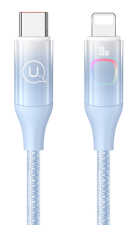 USAMS καλώδιο Lightning σε USB-C US-SJ638, 30W PD, 1.2m, μπλε - USAMS 111713