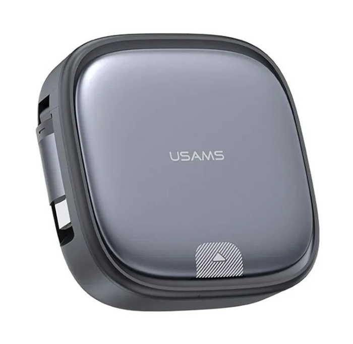 USAMS καλώδιο USB-C με 3x αντάπτορες & θήκη US-SJ650, 60W, 1m, μαύρο - USAMS 114209