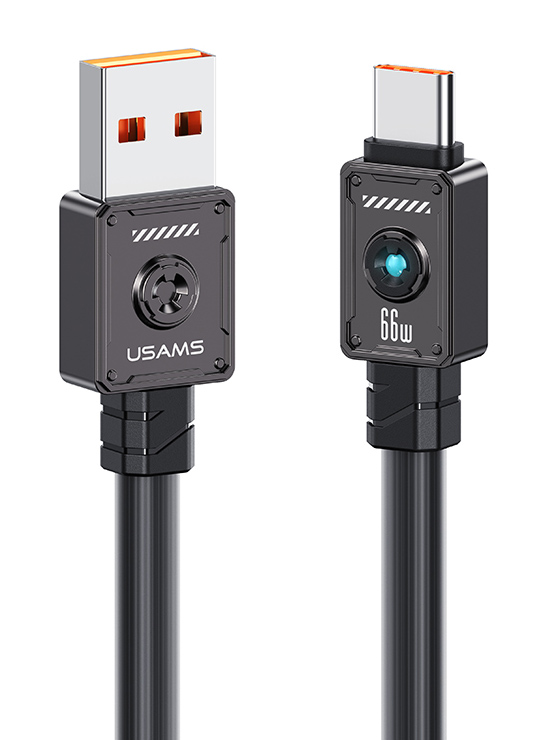 USAMS καλώδιο USB-C σε USB US-SJ686, 66W, 480Mbps, 1.2m, μαύρο - USAMS 114175