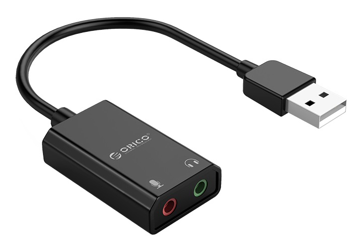 ORICO USB κάρτα ήχου SKT2, USB2.0, 2x 3.5mm, μαύρο - ORICO 84141