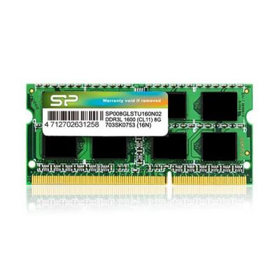 SILICON POWER Μνήμη 8GB DDR3L SODimm, PC3L 12800, 1600MHz, CL11, 1.35v - SILICON POWER 71791