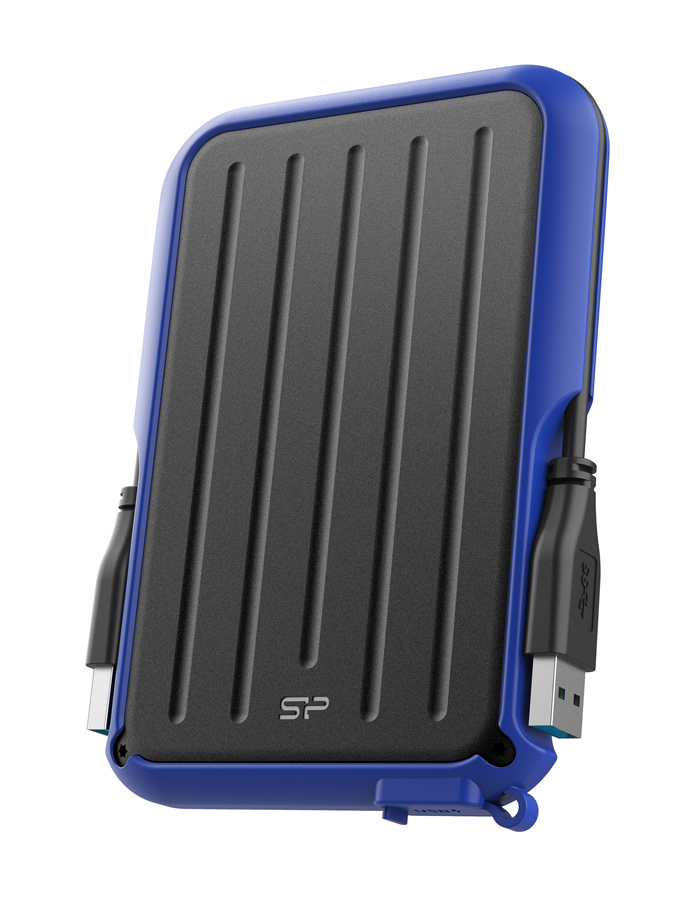 SILICON POWER εξωτερικός HDD Armor A66, 1TB, USB 3.2, μπλε - SILICON POWER 96549