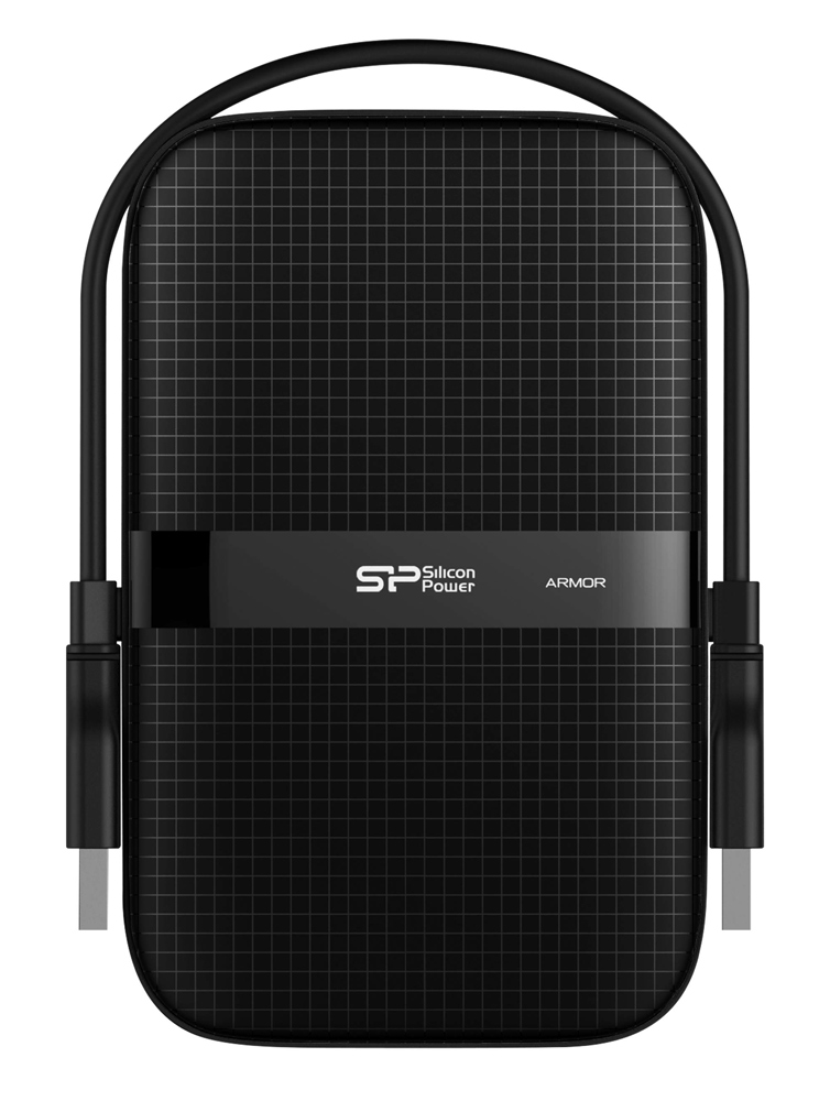 SILICON POWER εξωτερικός HDD Armor A60, 1TB, USB 3.2, μαύρος - SILICON POWER 102403