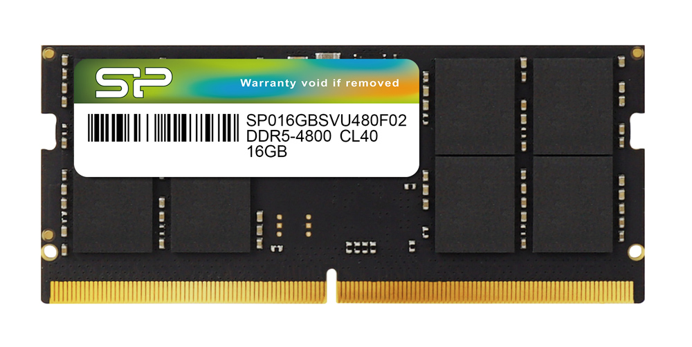 SILICON POWER μνήμη DDR5 SODIMM SP016GBSVU480F02, 16GB, 4800MHz, CL40 - SILICON POWER 113416