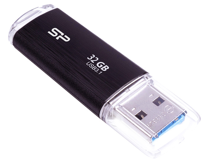 SILICON POWER USB Flash Drive Blaze B02, 32GB, USB 3.2, μαύρο - SILICON POWER 71719