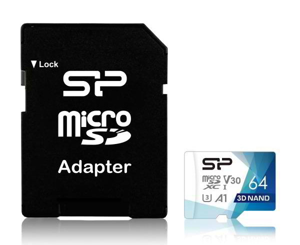 SILICON POWER κάρτα μνήμης Superior Pro microSDXC UHS-I, 64GB, Class 30 - SILICON POWER 102591