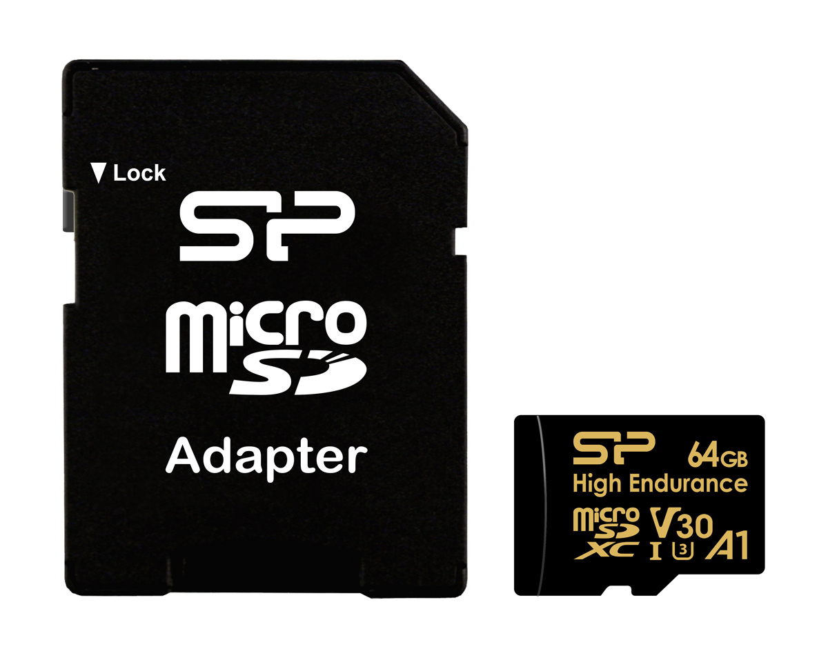 SILICON POWER κάρτα μνήμης microSDHC High Endurance, 64GB, Class 10 UHS-I U3 A1 V30 - SILICON POWER 119966