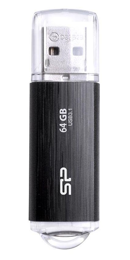 SILICON POWER USB Flash Drive Blaze B02, 64GB, USB 3.2, μαύρο - SILICON POWER 72657