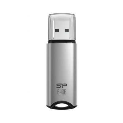 SILICON POWER USB Flash Drive Marvel M02, 64GB, USB 3.2, γκρι - SILICON POWER 101607