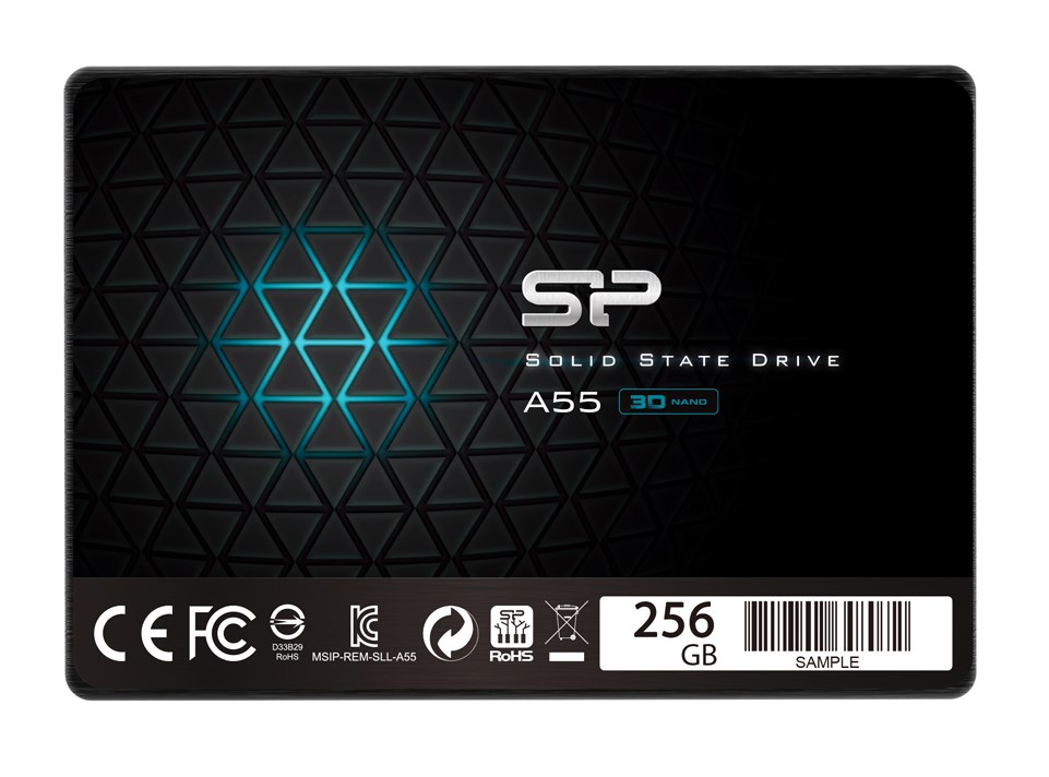 SILICON POWER SSD A55 256GB, 2.5", SATA III, 550-450MB/s 7mm, TLC - SILICON POWER 70176