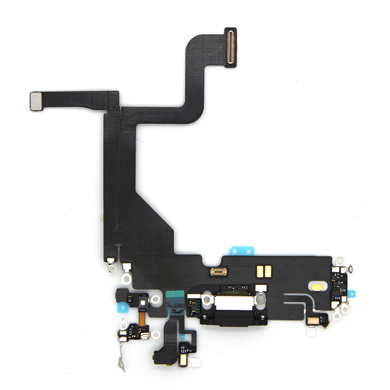 Ανταλλακτικό charging port flex cable SPIP13P-0003, iPhone 13 Pro, μαύρο - UNBRANDED 105675