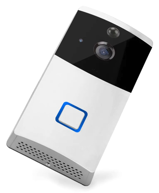 SECTEC smart κουδούνι με κάμερα ST-WD03-TY, WiFi, 1080p, PIR, λευκό - SECTEC 85525