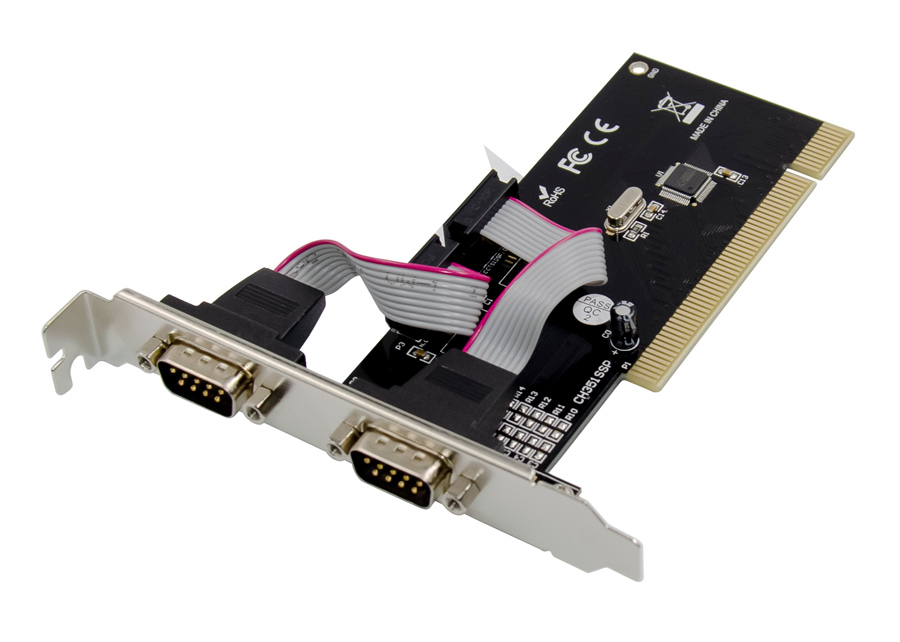 POWERTECH κάρτα επέκτασης PCI σε 2x serial ST320, WHC351Q - POWERTECH 88214
