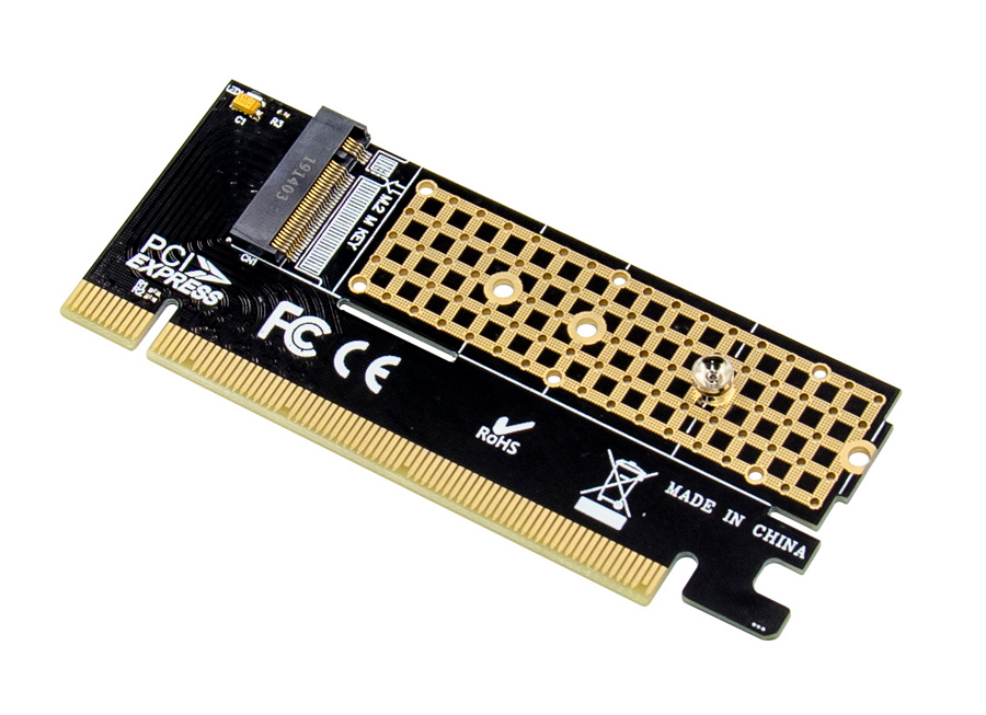 POWERTECH κάρτα επέκτασης 16x PCIe σε M.2 M Key NVMe ST529 - POWERTECH 88221