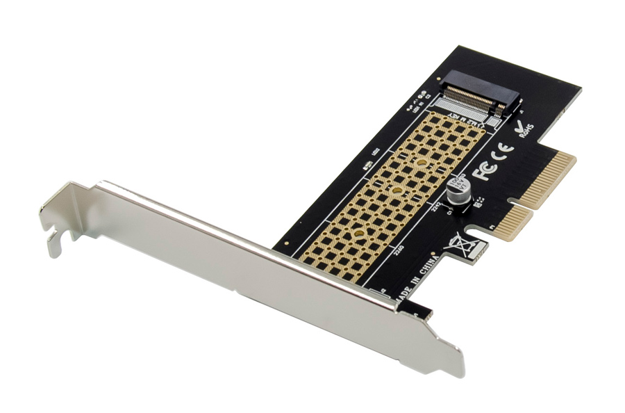 POWERTECH κάρτα επέκτασης 4x PCIe σε M.2 M Key NVMe ST534 - POWERTECH 88219